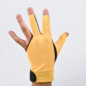 Black And Orange Pool And Billiards Gloves